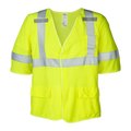 Ironwear Flame-Resistant Safety Vest Class 3  w/ Radio Clips (Lime/3X-Large) 1267FR-L-RD-3XL
